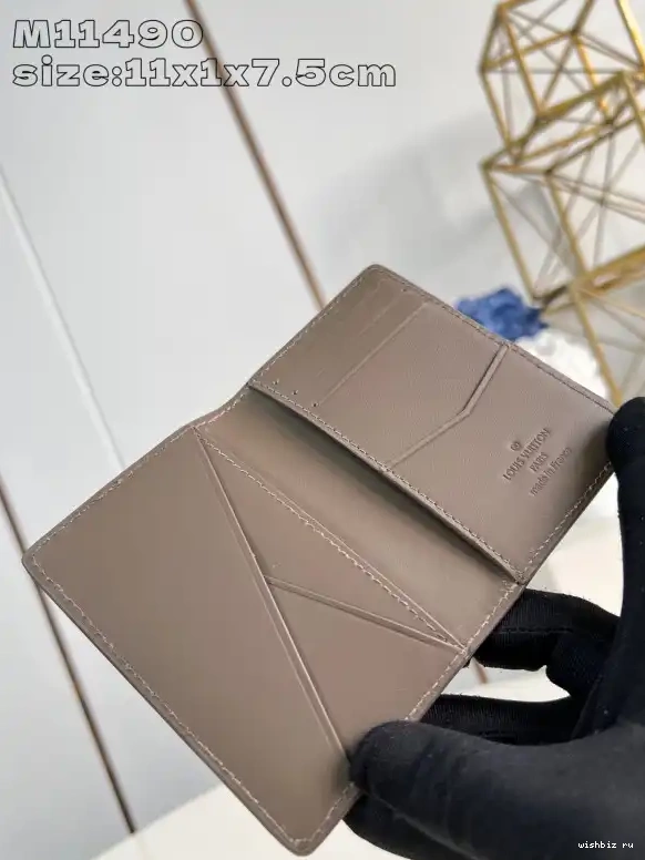 WIS cm Pocket VUITTON LOUIS Organizer-7.5*11.1*1 0622